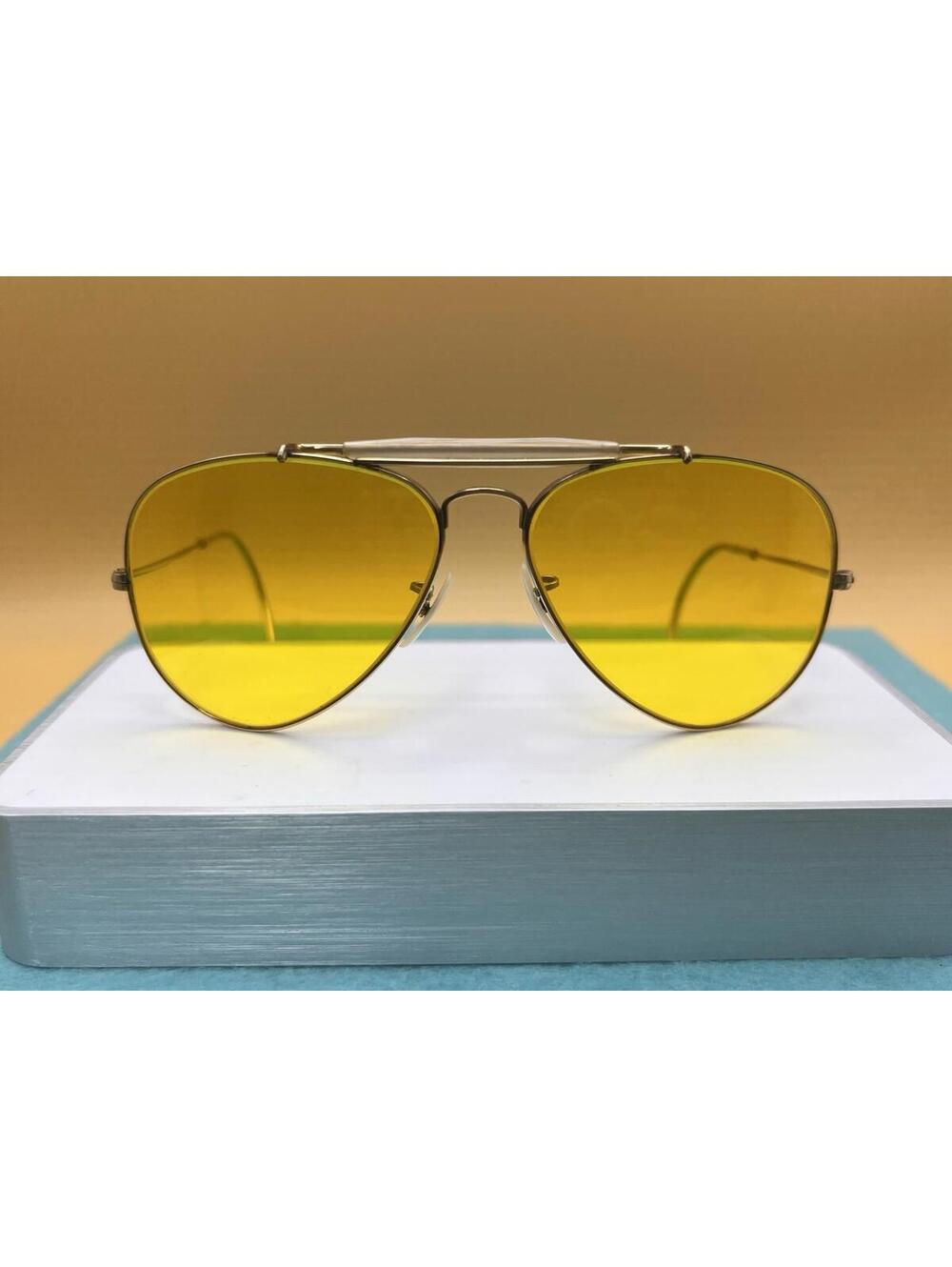 1960's 58MM USA B&L RAY-BAN 12K-GoldF Kalichrome aviator sunlgasses